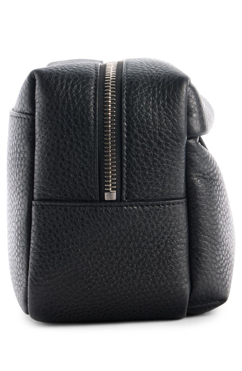 Givenchy Essential Leather Travel Pouch, Alternate, color, Black