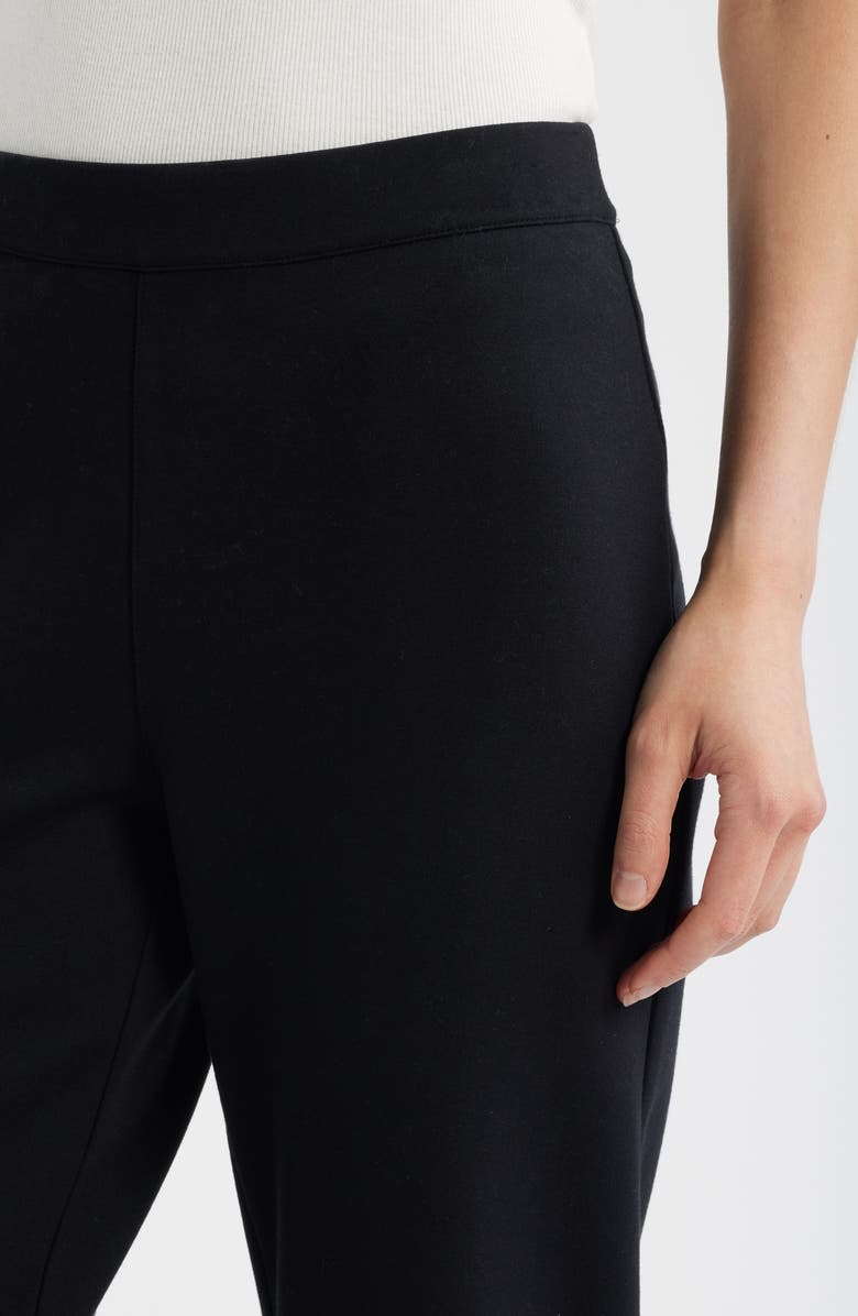 Caslon<sup>®</sup> Pull-On Stretch Ponte Skinny Ankle Pants, Alternate, color, Black