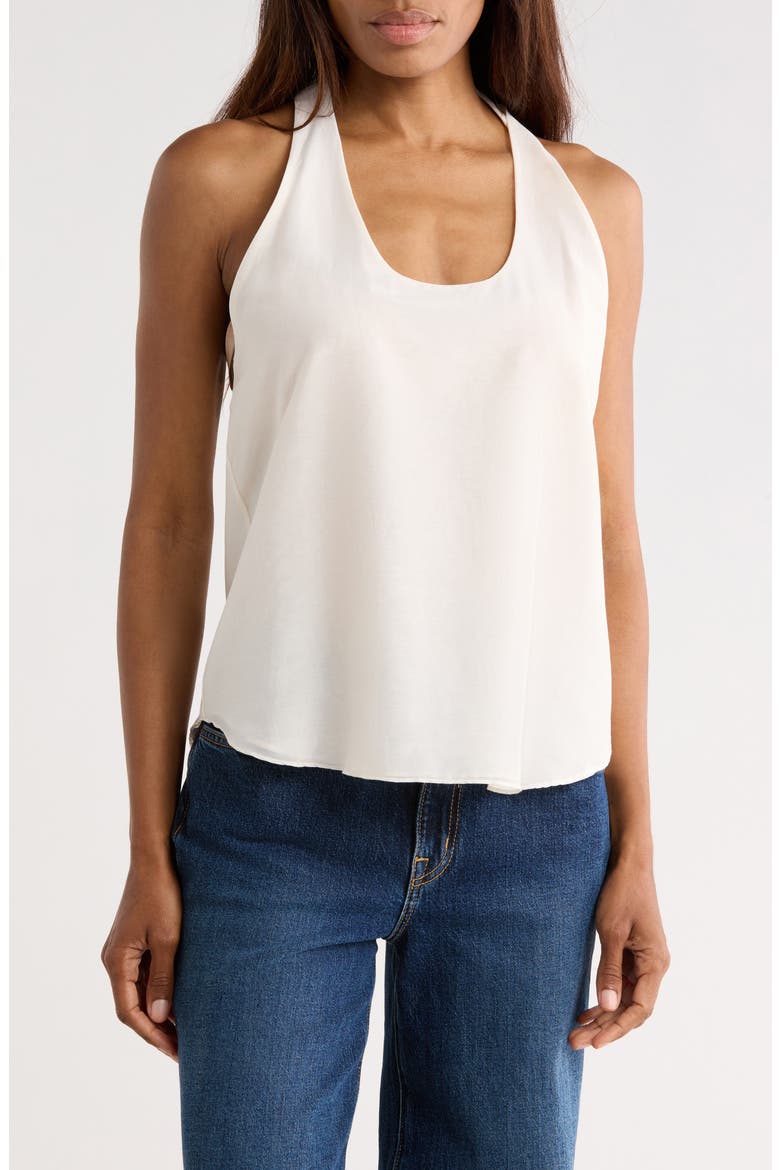 Carries Cotton & Silk Racerback Tank, Main, color, IVORY