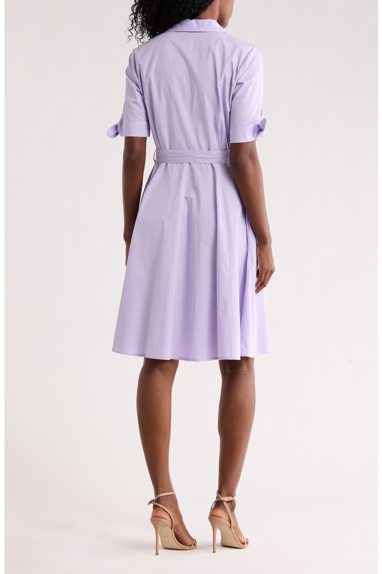Solid Cotton Shoulder Tie Shirtdress, Alternate, color, OPAL