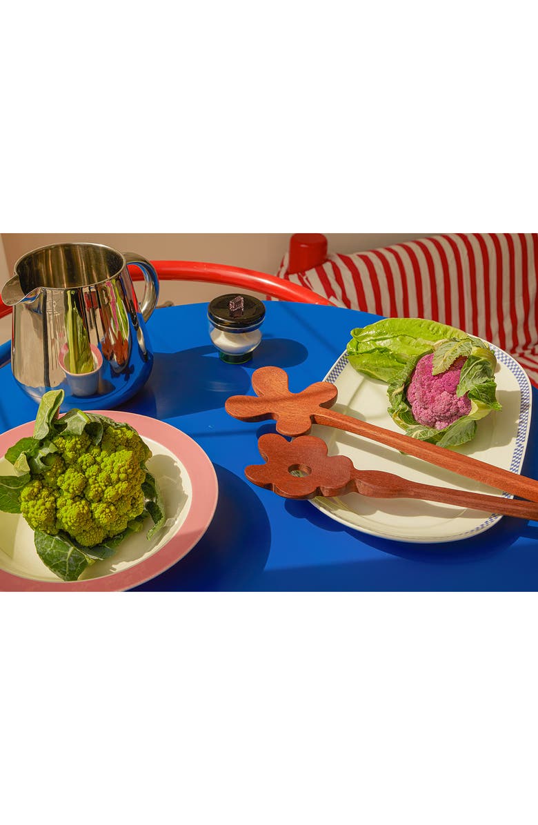 Areaware Serving Friends Flowers Wooden Spoon Set, Alternate, color, Brown