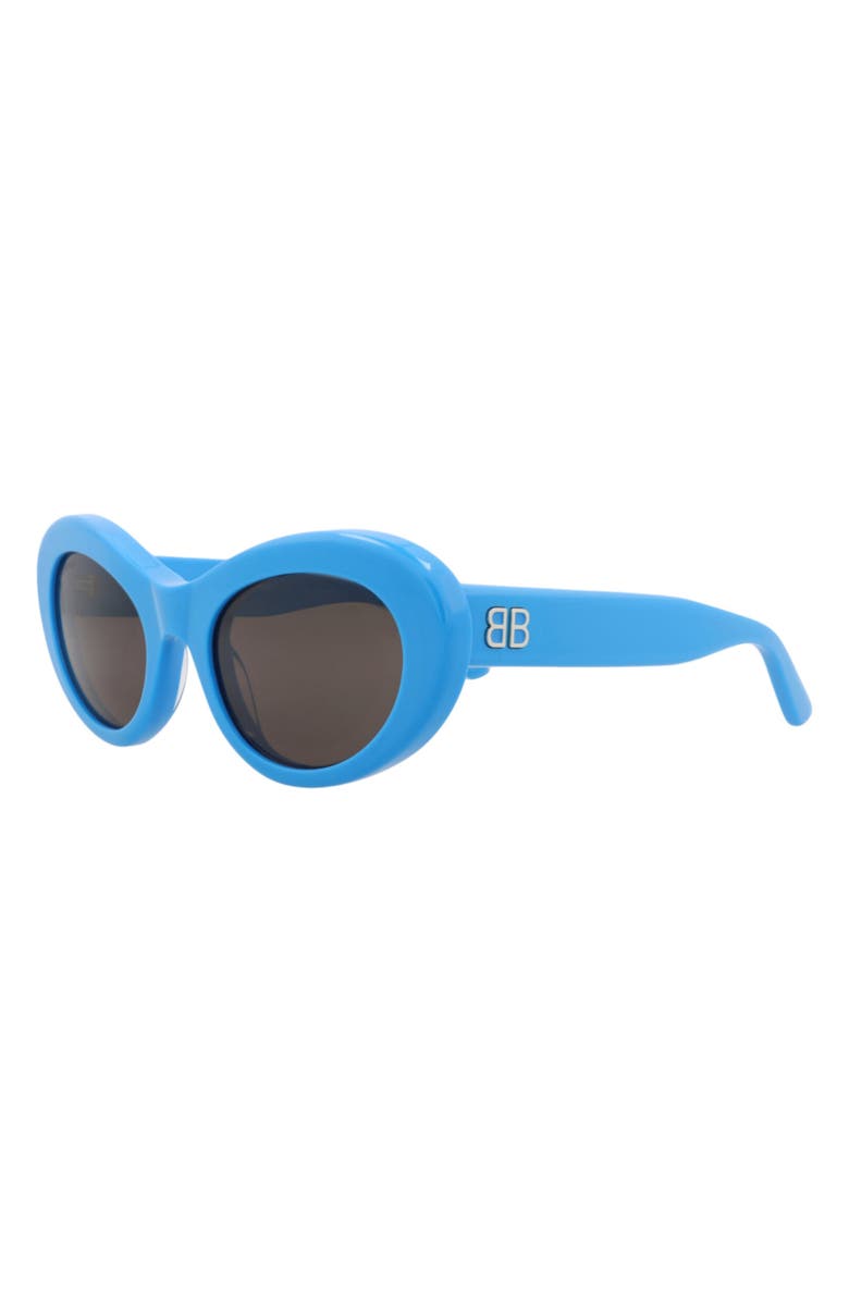 Balenciaga Sunglasses, Alternate, color, Light Blue Light Blue Grey