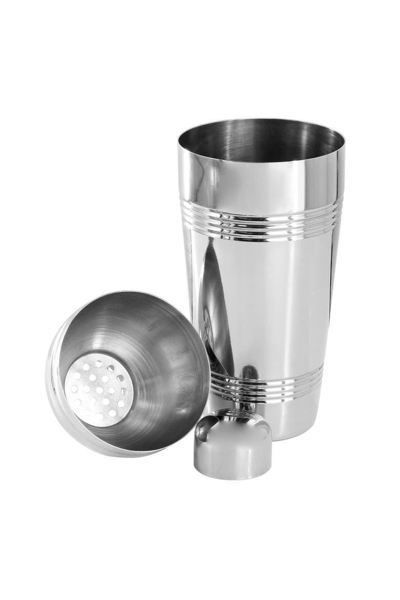 Baldwyn Stainless Steel 25.4 Ounce Cocktail Shaker, Alternate, color, Metallic Silver