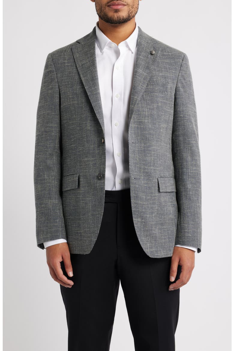 Midland Plain Weave Sport Coat, Main, color, OLIVE