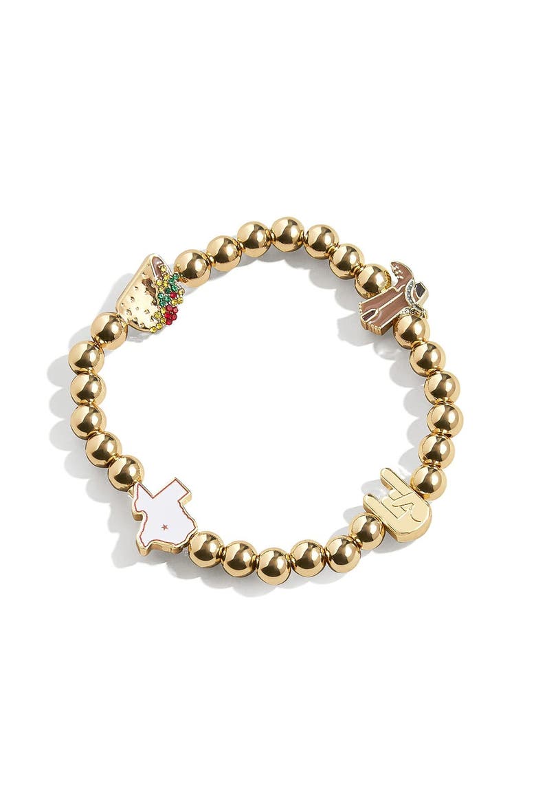 Texas Longhorns Pisa Bracelet, Main, color, Gold