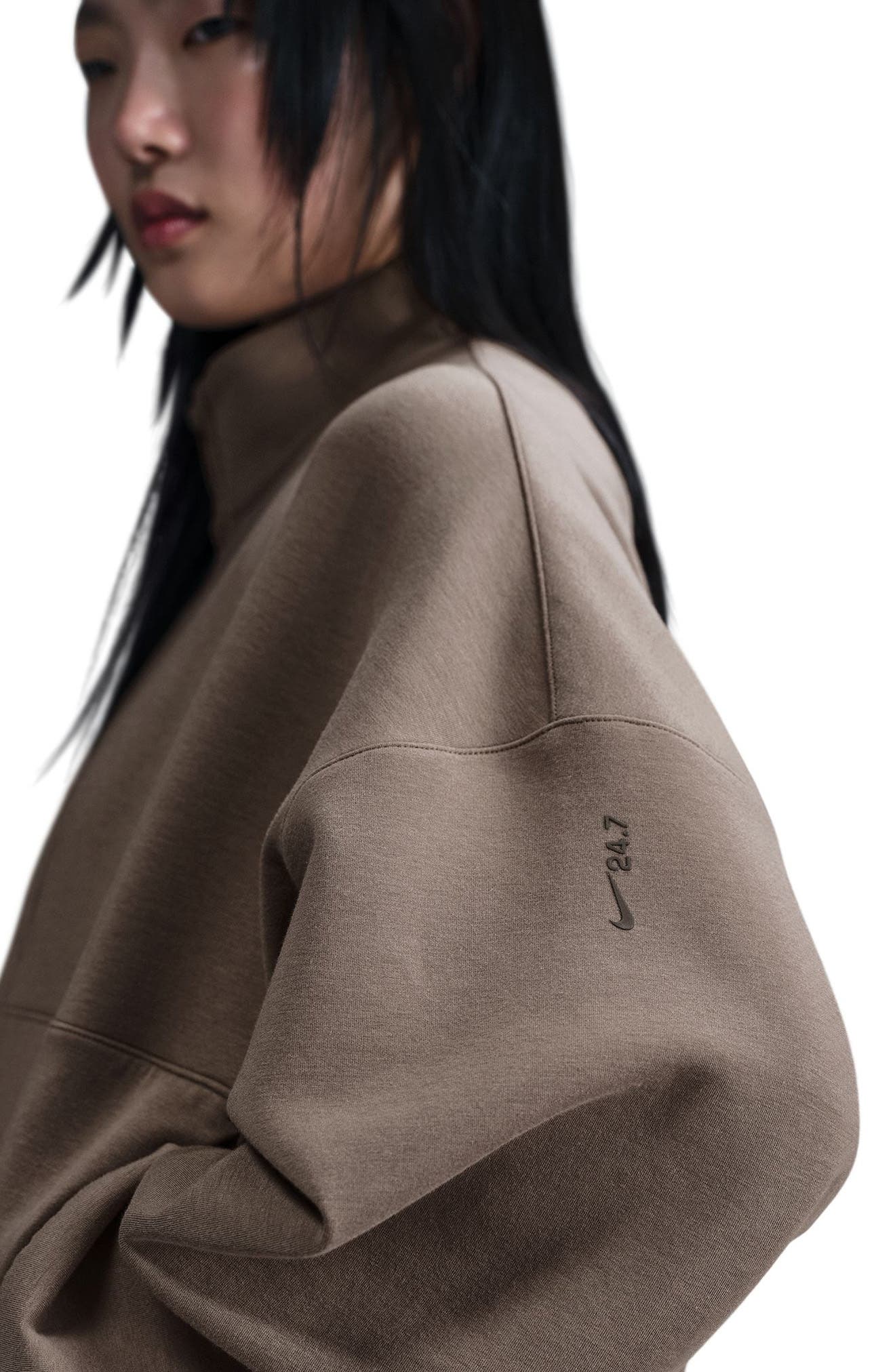 24.7 ImpossiblySoft Dri-FIT Oversize Half Zip Top (Women) | Nordstrom
