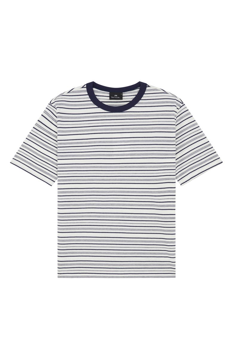 PS Paul Smith Stripe Casual Fit T-Shirt, Alternate, color, Off White