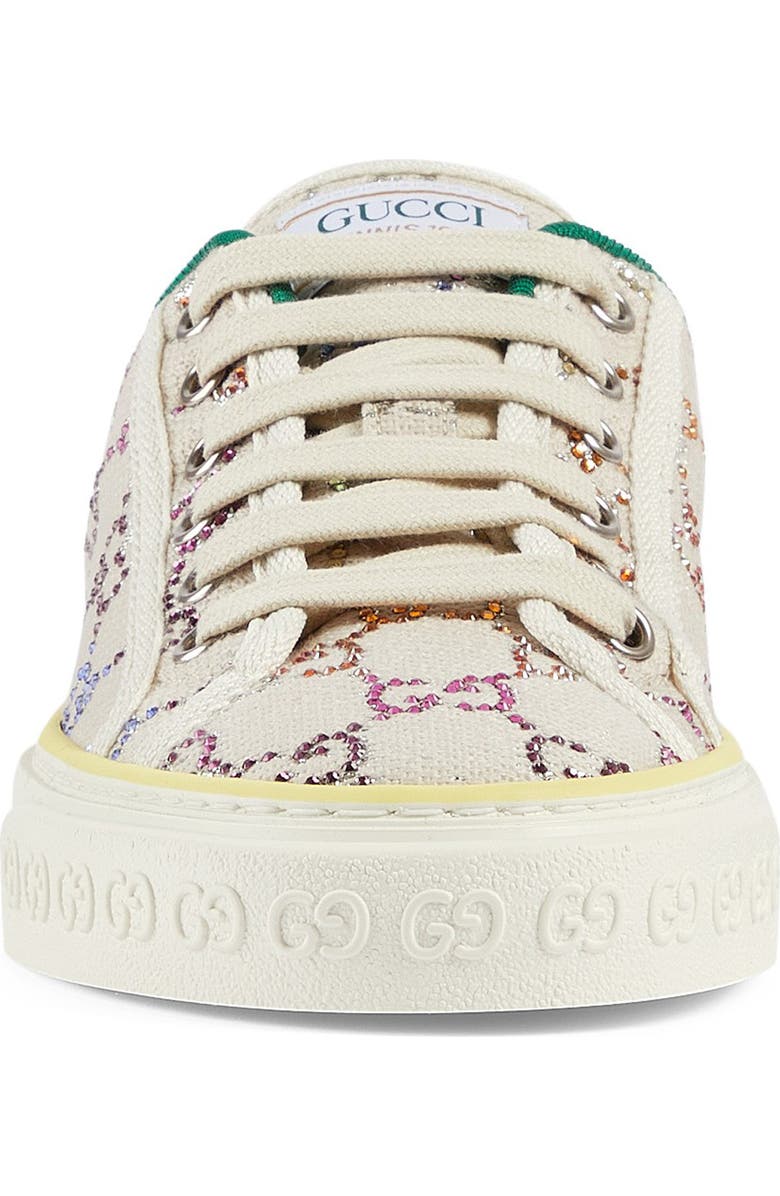 Gucci Tennis 1977 Crystal Logo Low Top Sneaker, Alternate, color,
