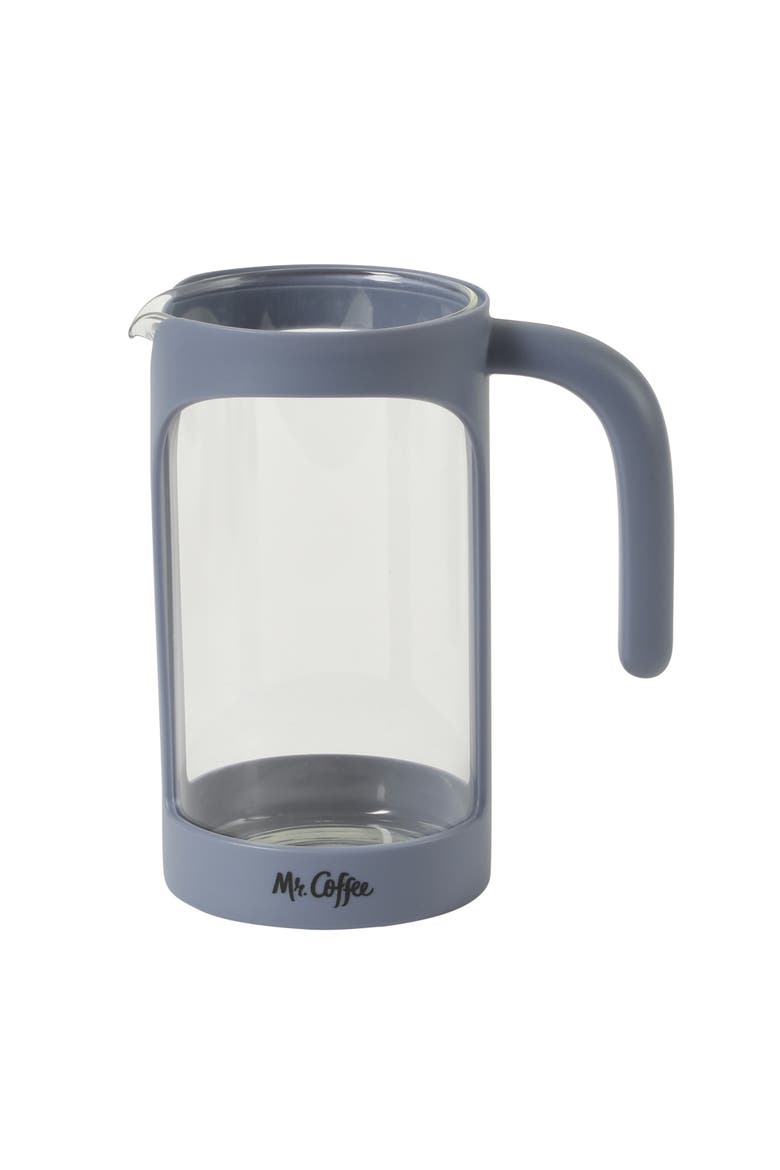 Retro Brew 31 oz Borosilicate Glass Coffee Press, Main, color, Blue