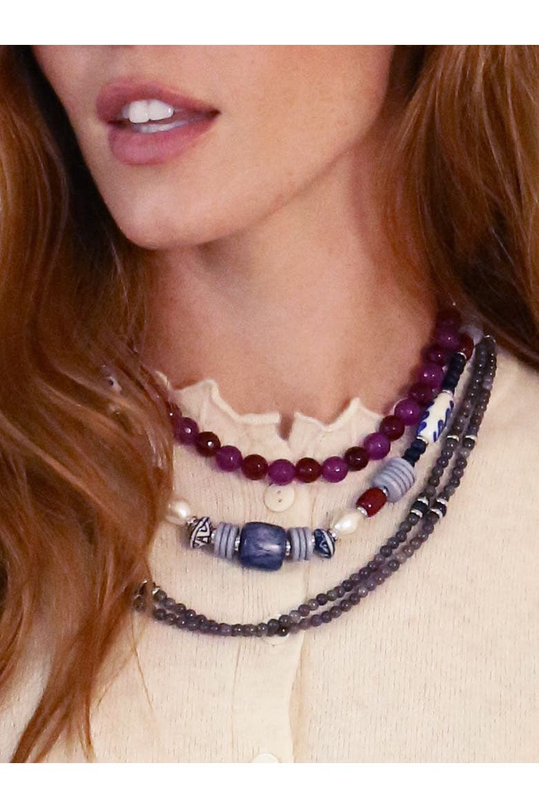Indigo Necklace, Alternate, color, Multi