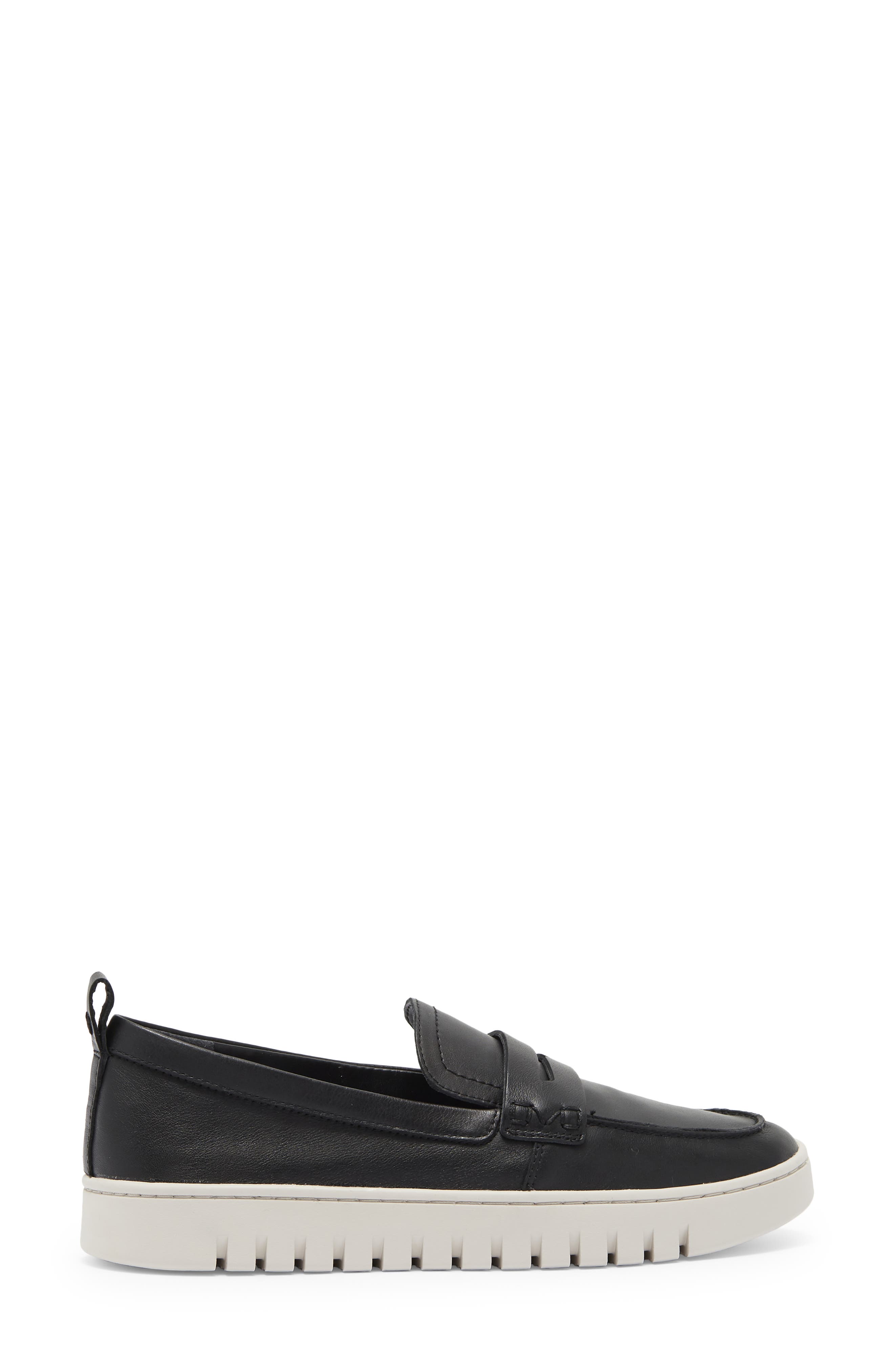 Vionic Uptown Hybrid Penny Loafer, Alternate, color, Black Leather