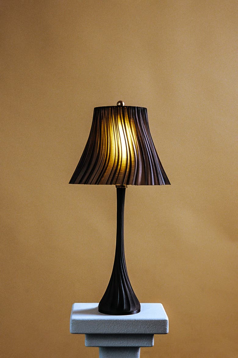 Pleat Lamp, Alternate, color, Smoke