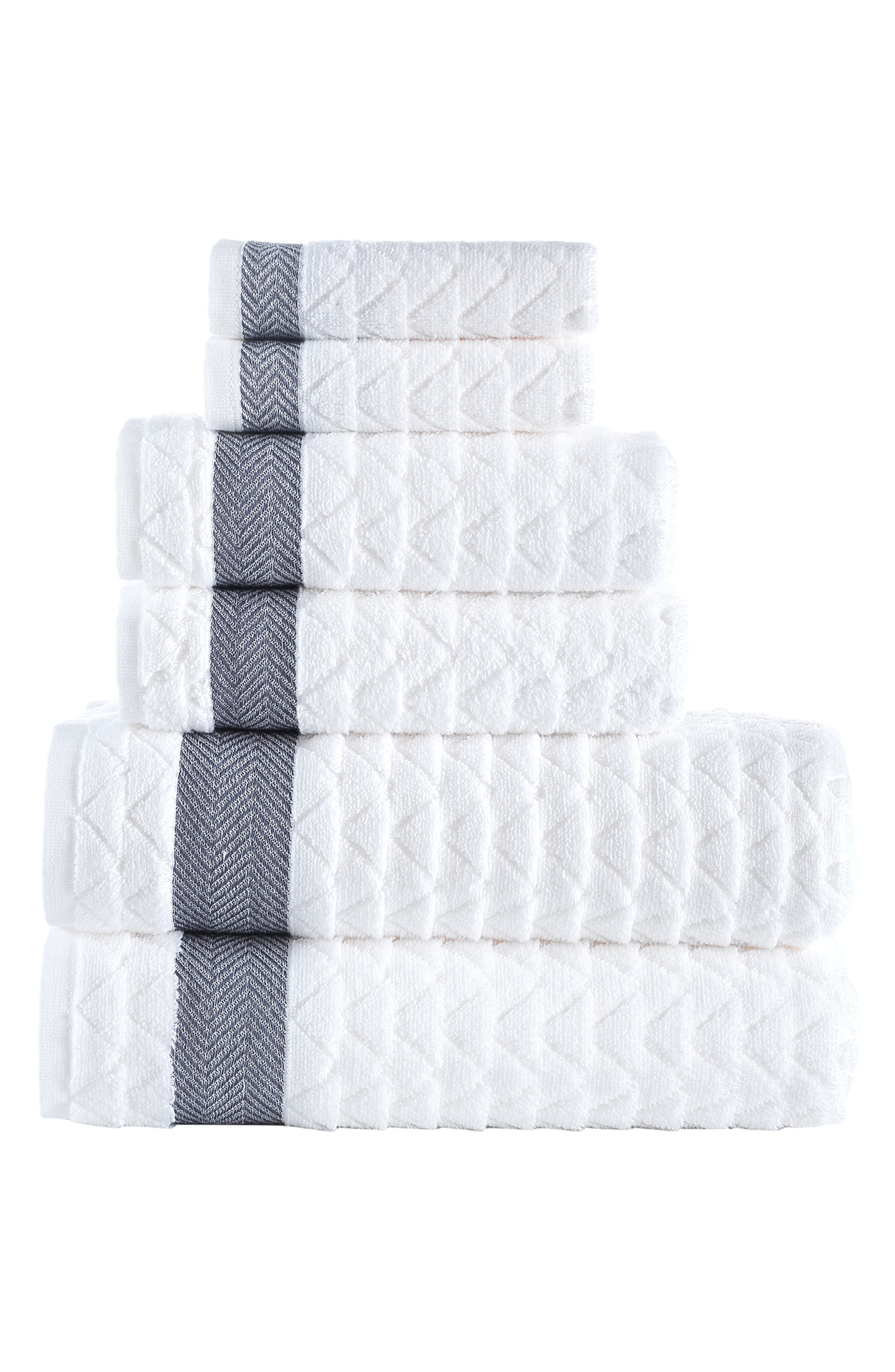 Brooks Brothers Herringbone 6-Piece Towel Set