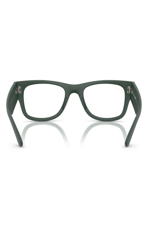 Ray Ban Ray-ban Mega Wayfarer Liteforce 50mm Rectangular Optical Glasses In Green