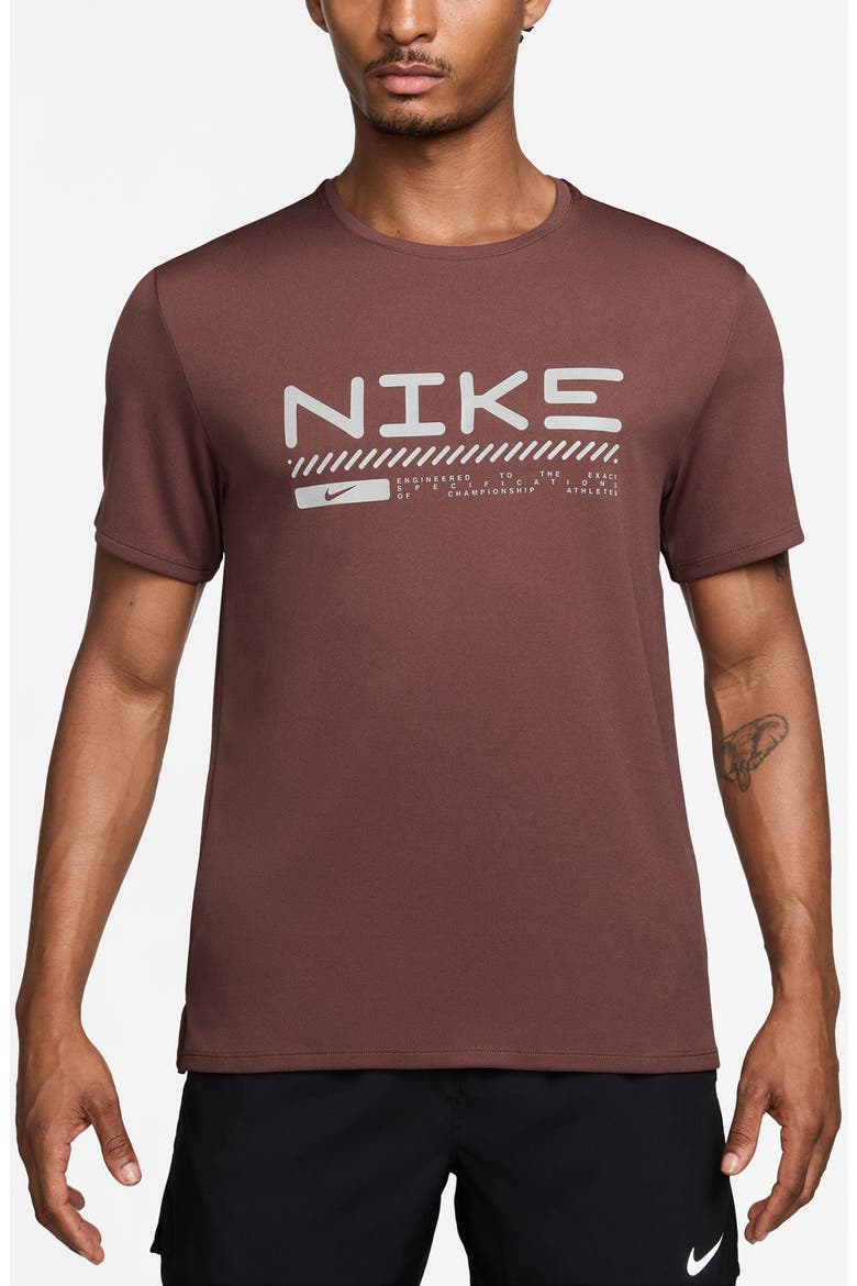 Miler Graphic T-Shirt, Main, color, RED SEPIA/ REFLECTIVE SILVER