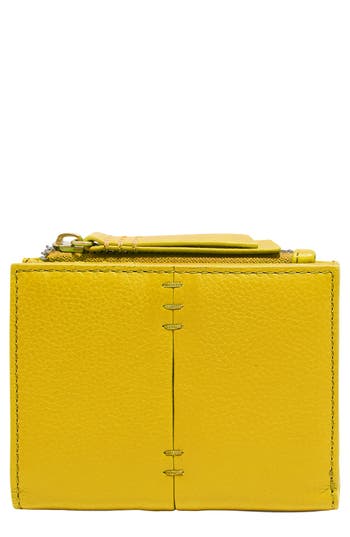 American Leather Co. Cleveland Leather Bifold Wallet In Yellow