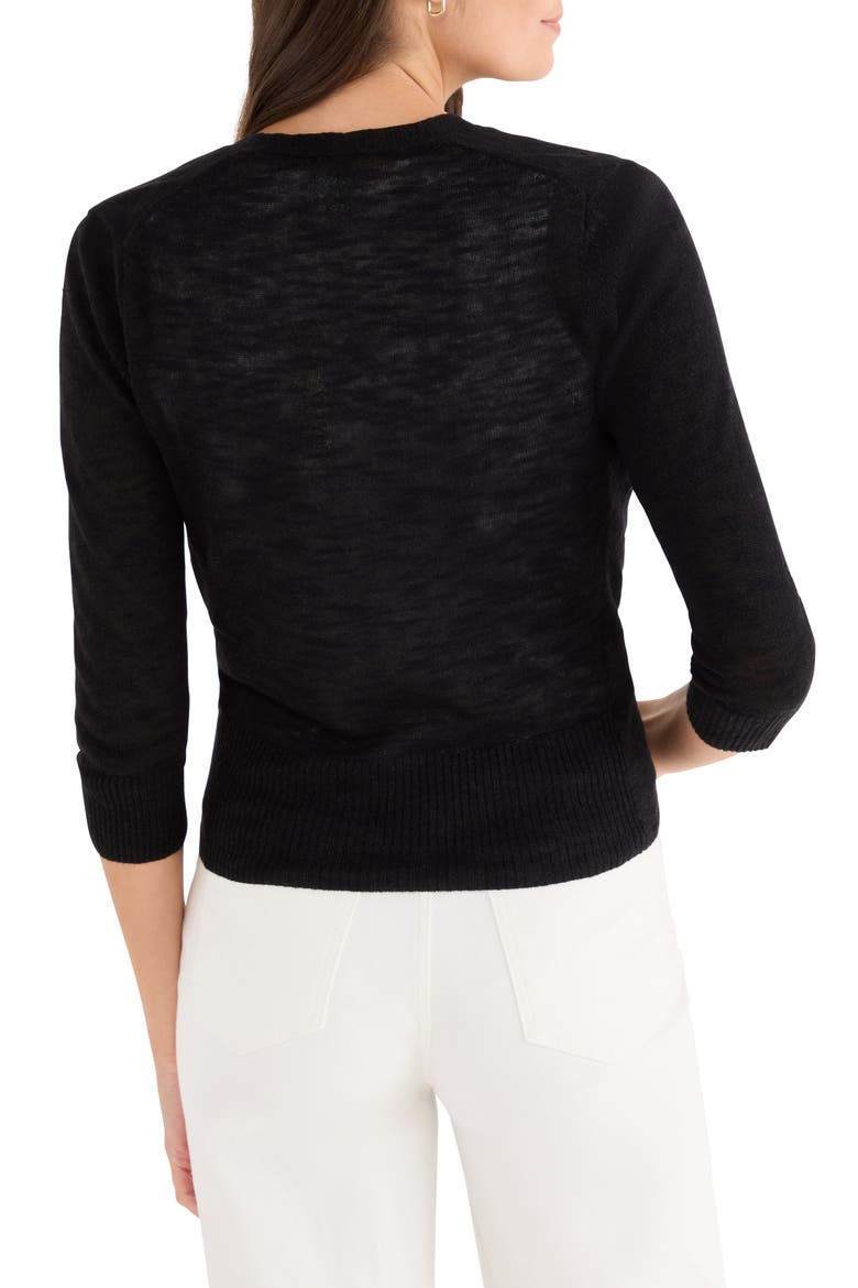 Slub Knit 4-Way Cardigan, Alternate, color, BLACK ONYX