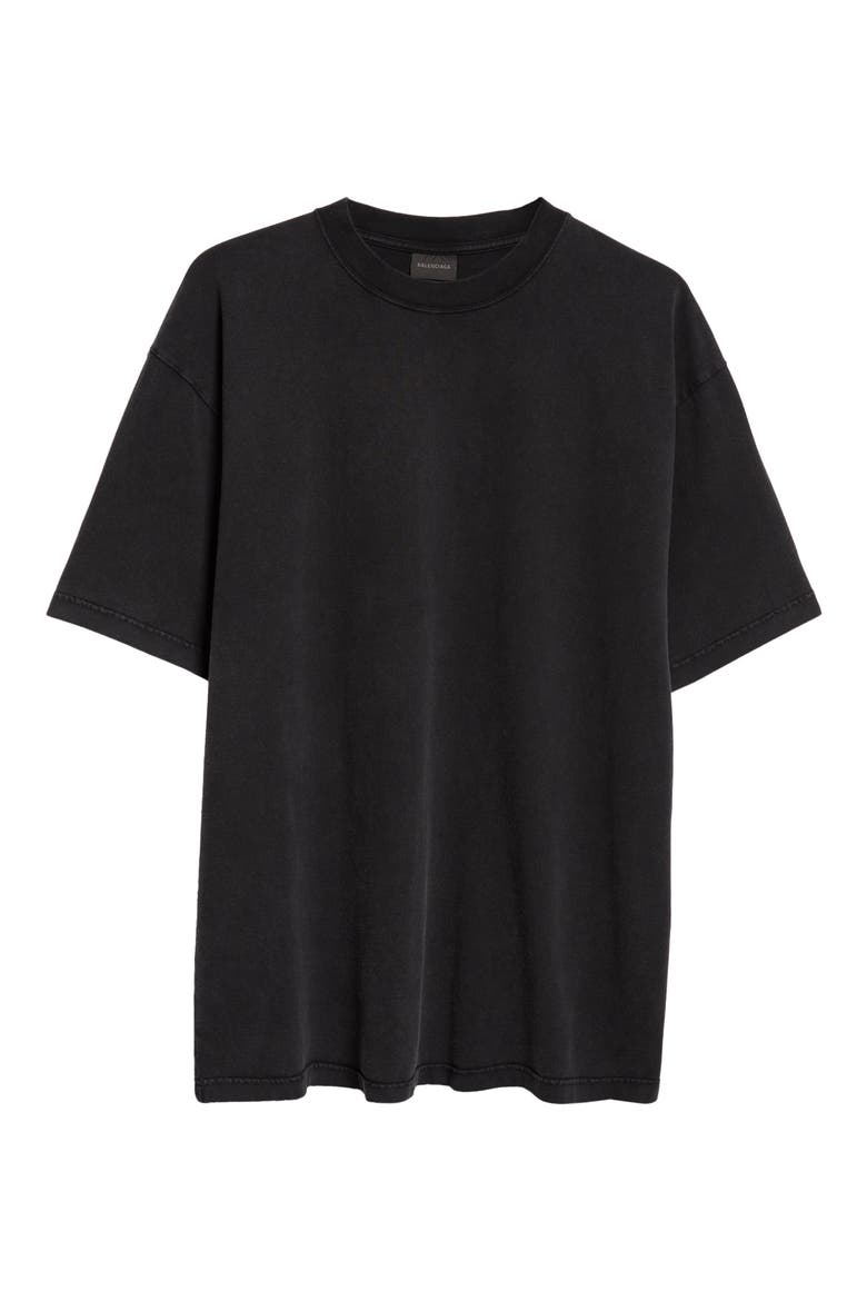 Large Fit Crystal Logo T-Shirt, Main, color, BLACK/ SILVER
