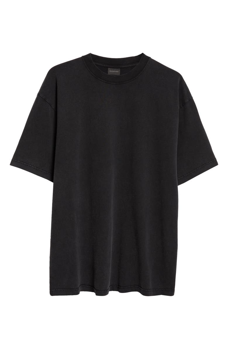 Balenciaga Large Fit Crystal Logo T-Shirt, Main, color, 