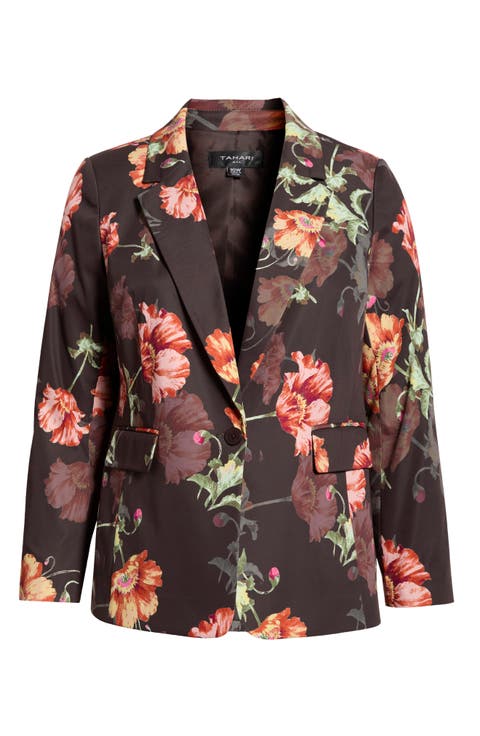 Print Sateen Blazer