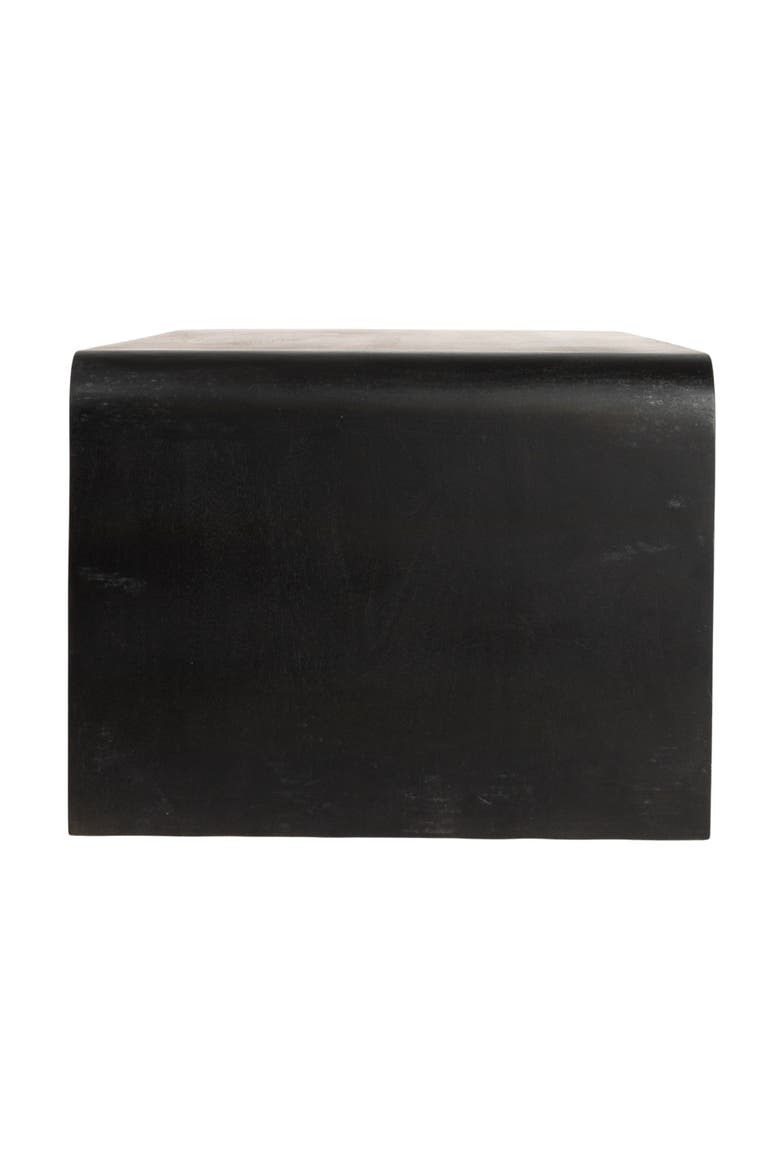 Waterfall Edge Coffee Table, Alternate, color, Black