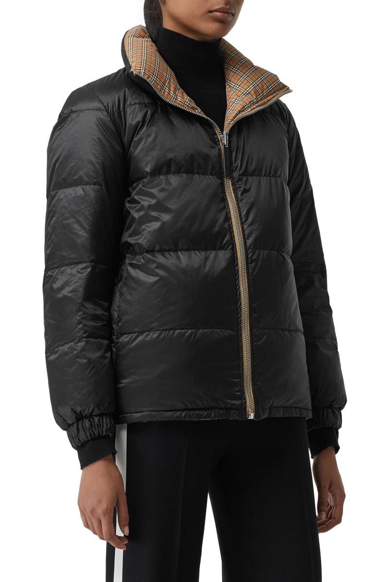Burberry Reddich Vintage Check Reversible Down Jacket, Alternate, color, 