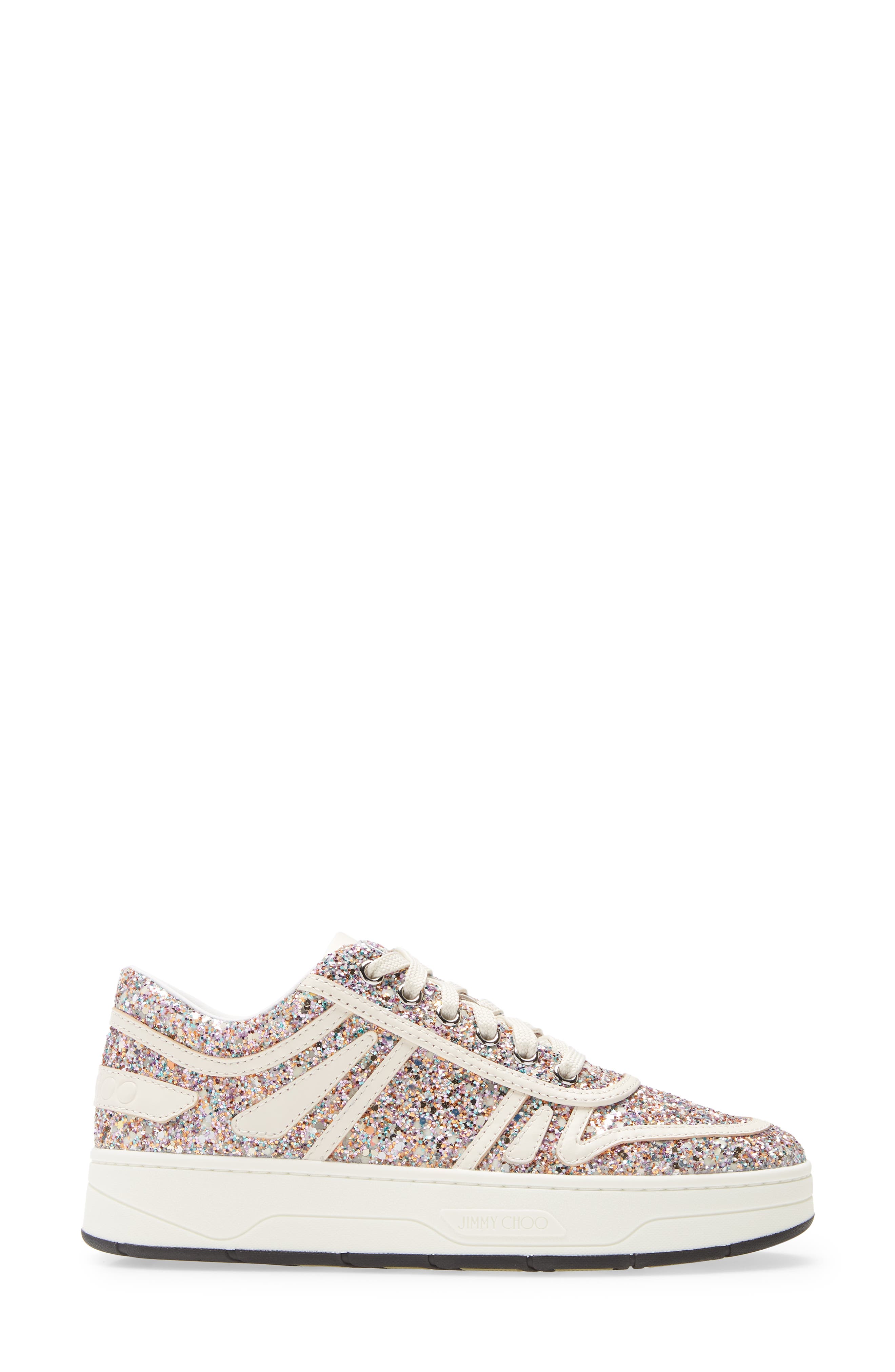 Jimmy Choo Hawaii Glitter Sneaker, Alternate, color, 