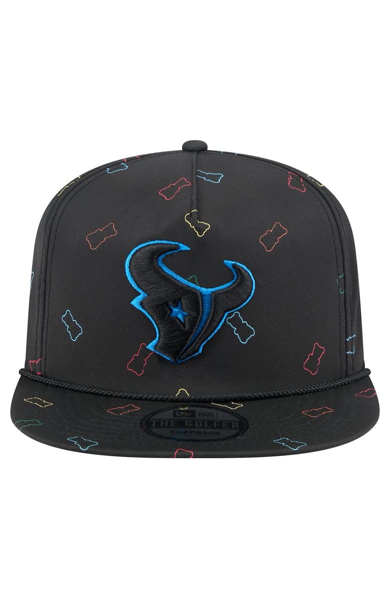 New Era Men's New Era Black Houston Texans Gummy Golfer Snapback Hat, Alternate, color, Black