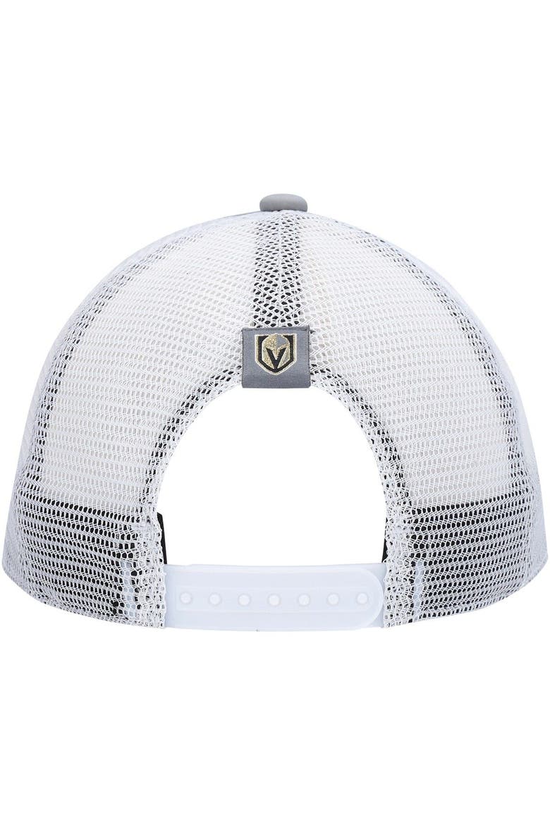 Women's adidas Gray/White Vegas Golden Knights Foam Trucker Snapback Hat, Alternate, color, Gray