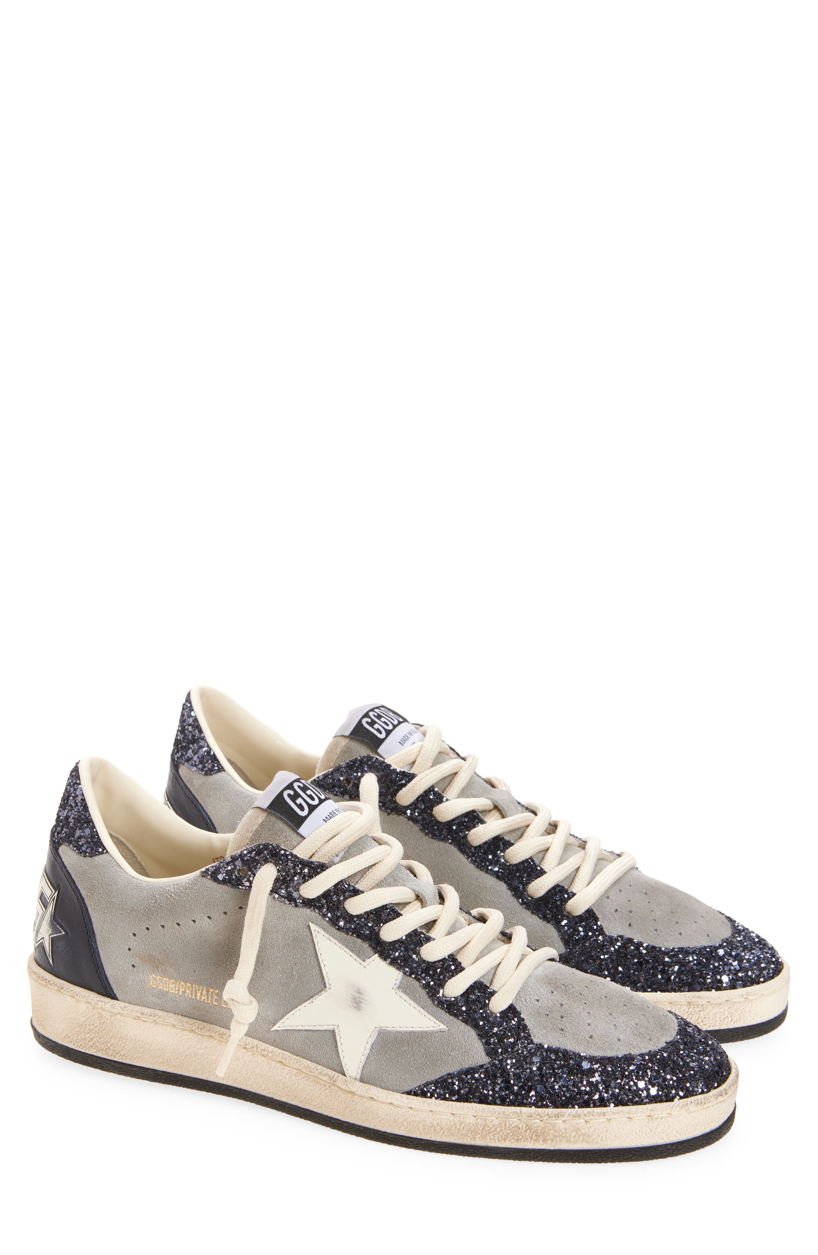Golden Goose Ball Star Low Top Sneaker, Main, color, Grey/ Navy Blue/ Cream