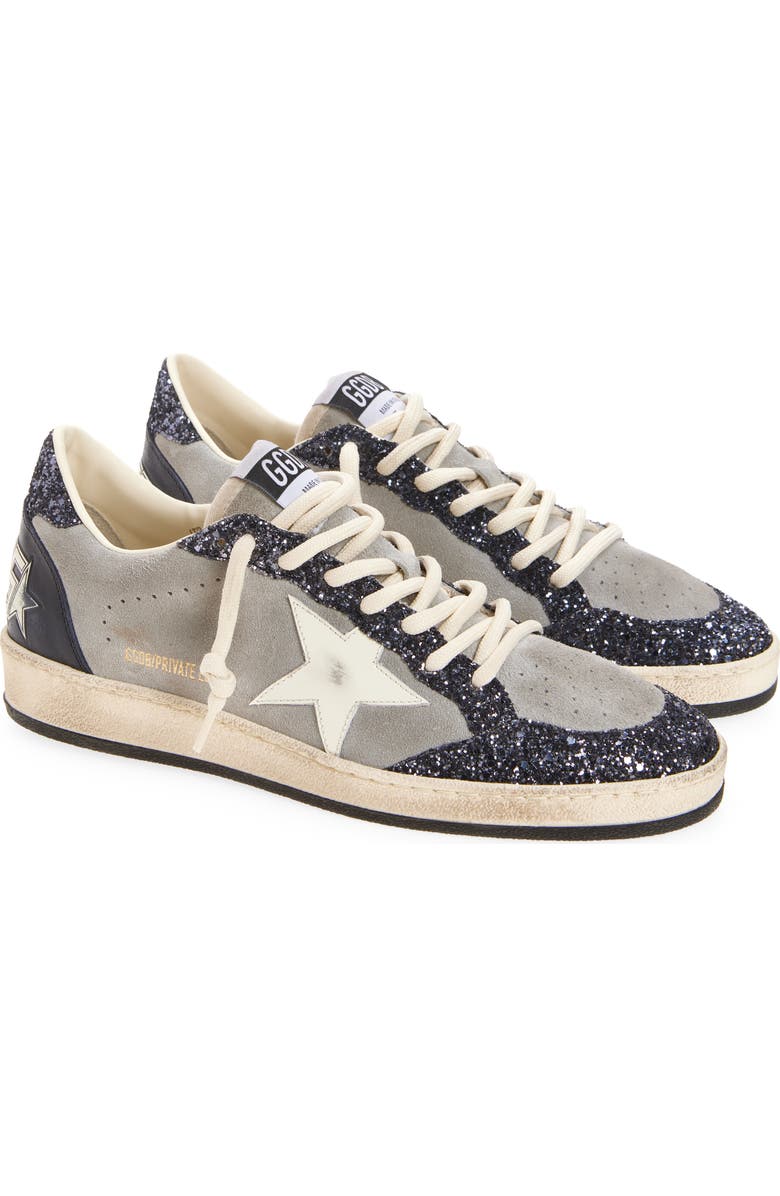Golden Goose Ball Star Low Top Sneaker, Main, color, Grey/ Navy Blue/ Cream
