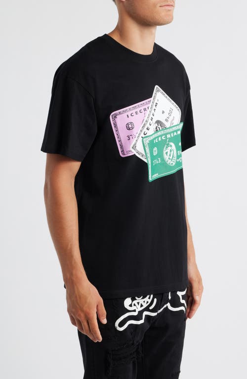 Icecream Choice Graphic T-shirt In Black