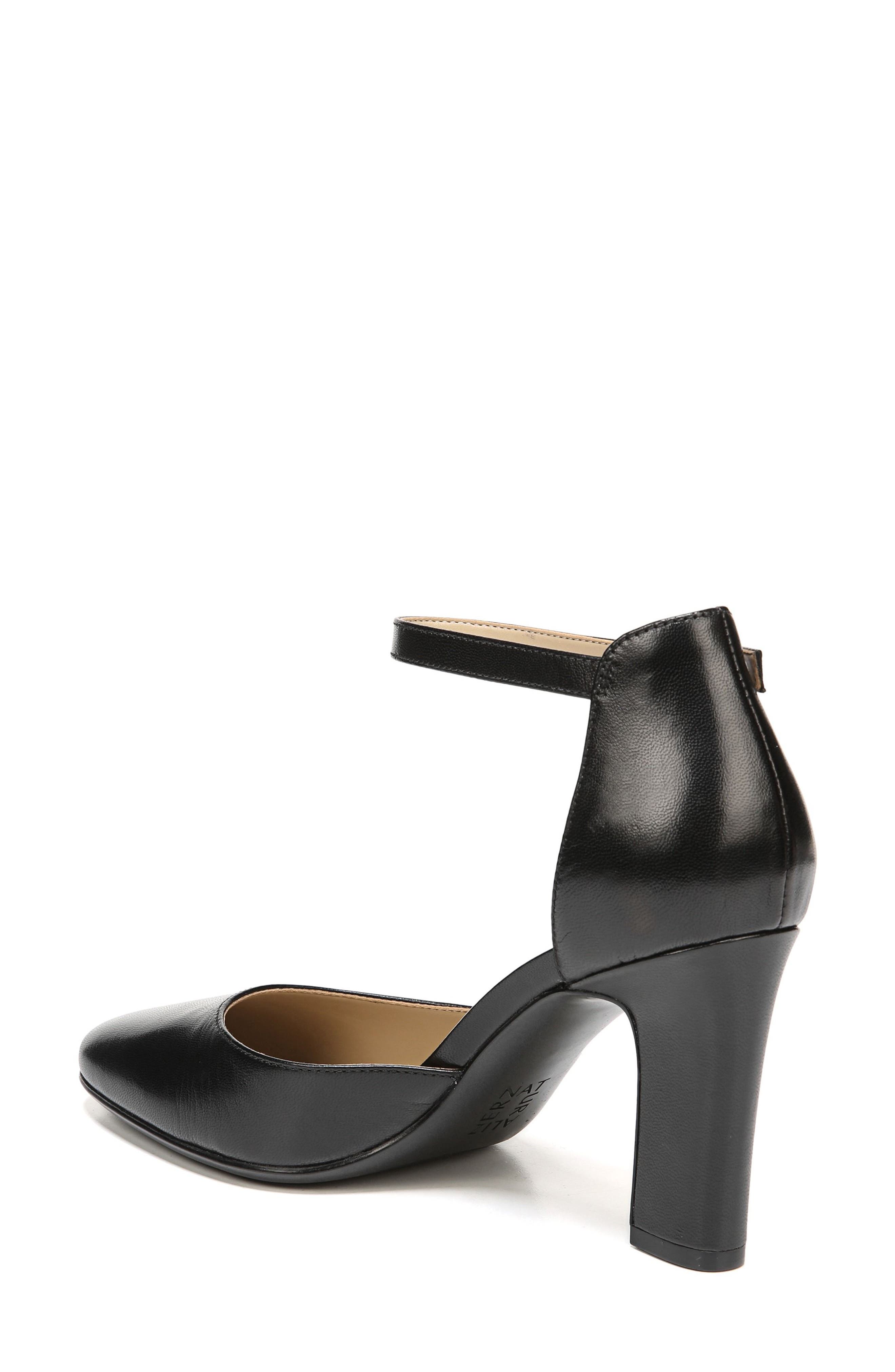 Gianna Ankle Strap Pump, Alternate, color, BLACK LEATHER