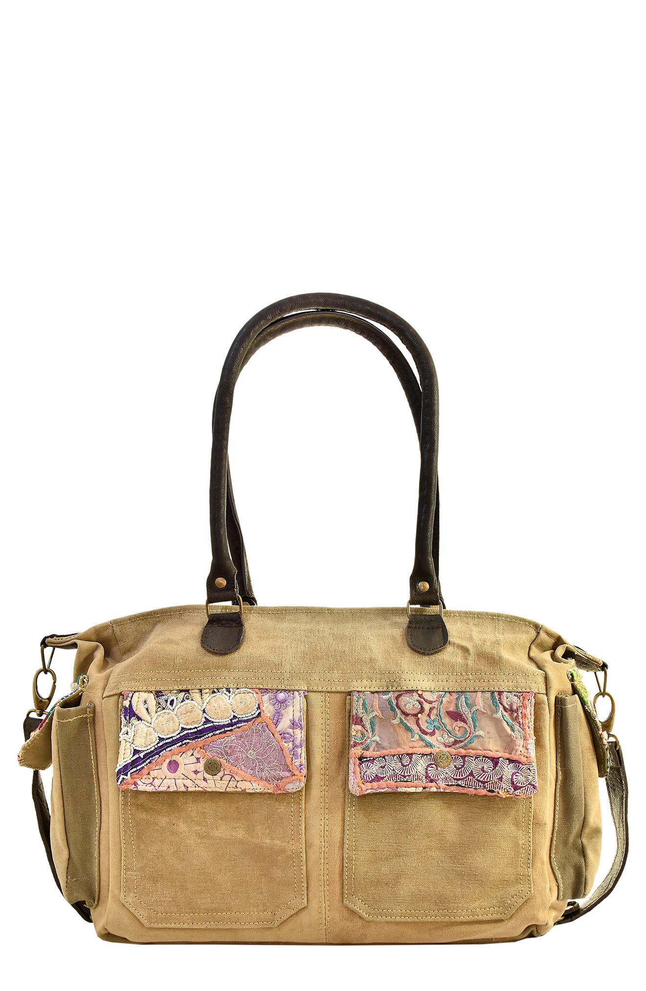 VINTAGE ADDICTION Recycled Military Tent Shoulder Bag (Women ...