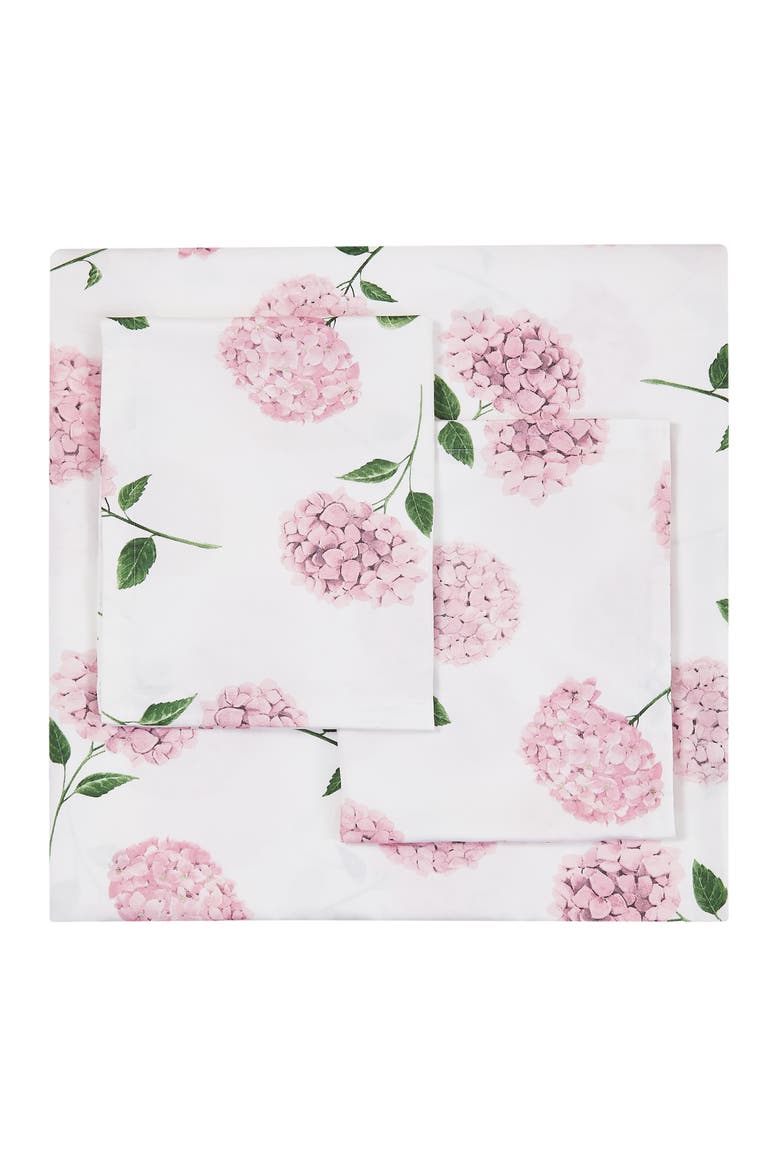 Floral Cotton Duvet & Sham Set, Main, color, PINK