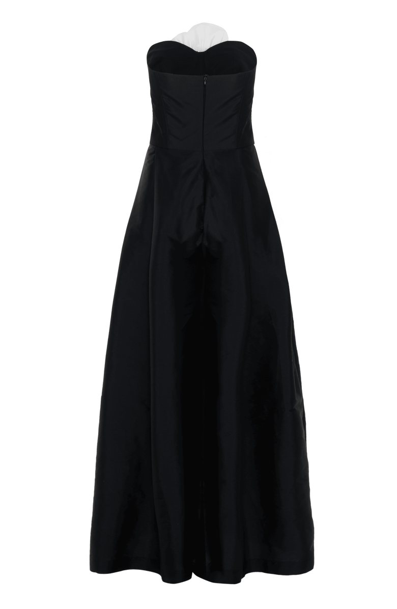 PatBO Taffeta Bloom Jumpsuit, Alternate, color, Black