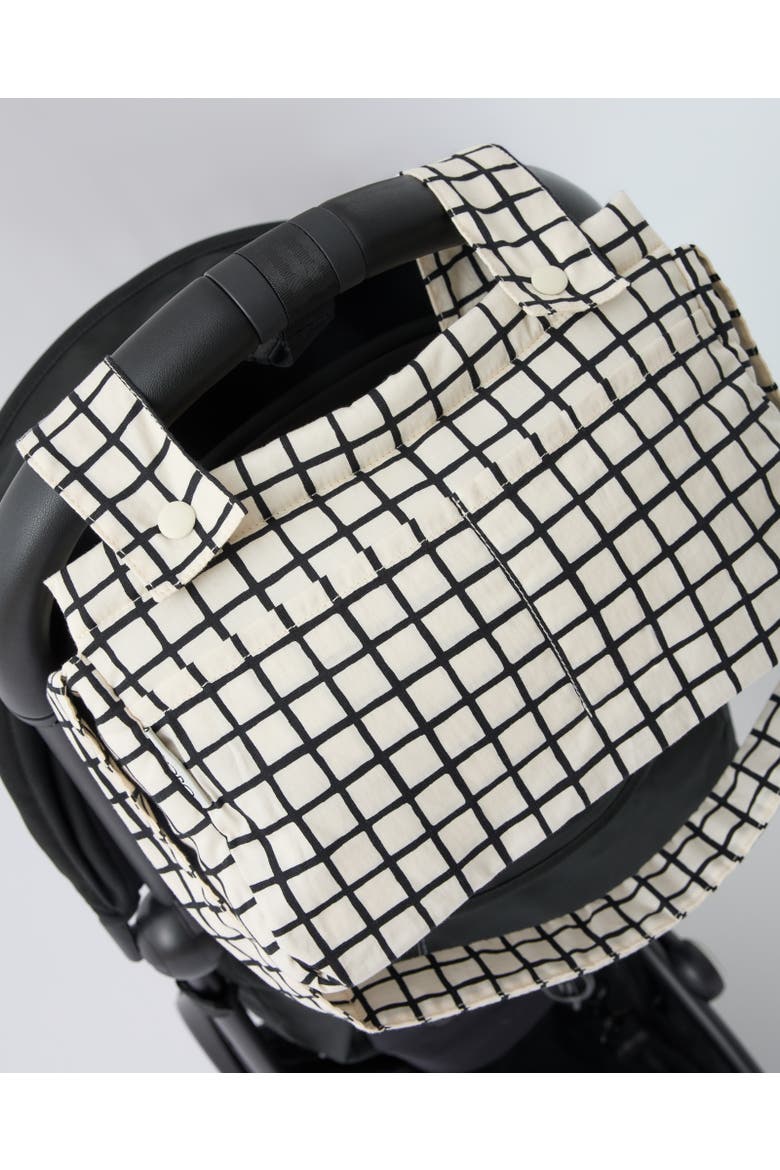 Stroller Party Caddy Bag, Alternate, color, Black Grid
