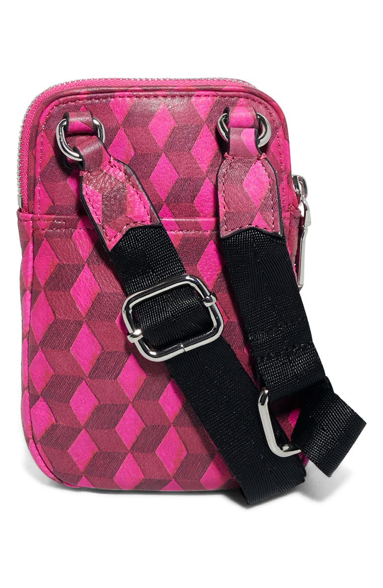 AIMEE KESTENBERG Capri Quilted Leather Crossbody Phone Bag, Alternate, color, Magenta Diamond