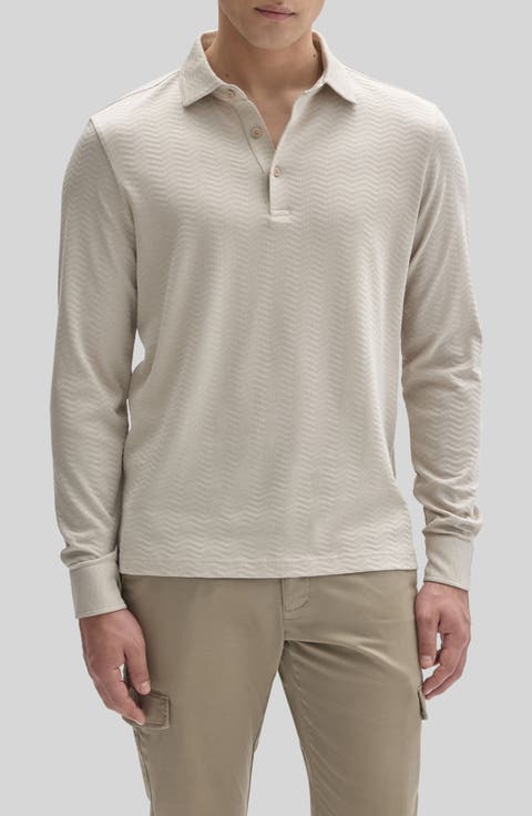Hernando Long Sleeve Cotton Polo