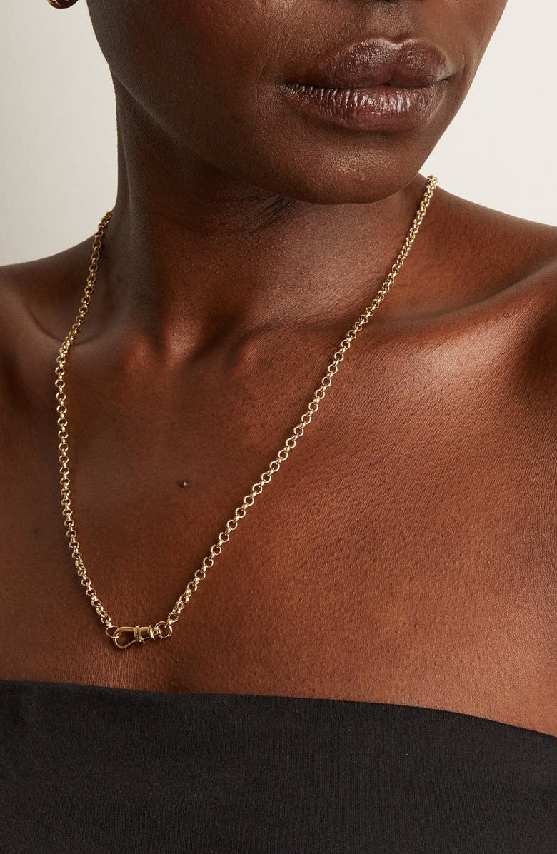 Aurate New York Rolo Chain Necklace, Alternate, color, Vermeil / Yellow