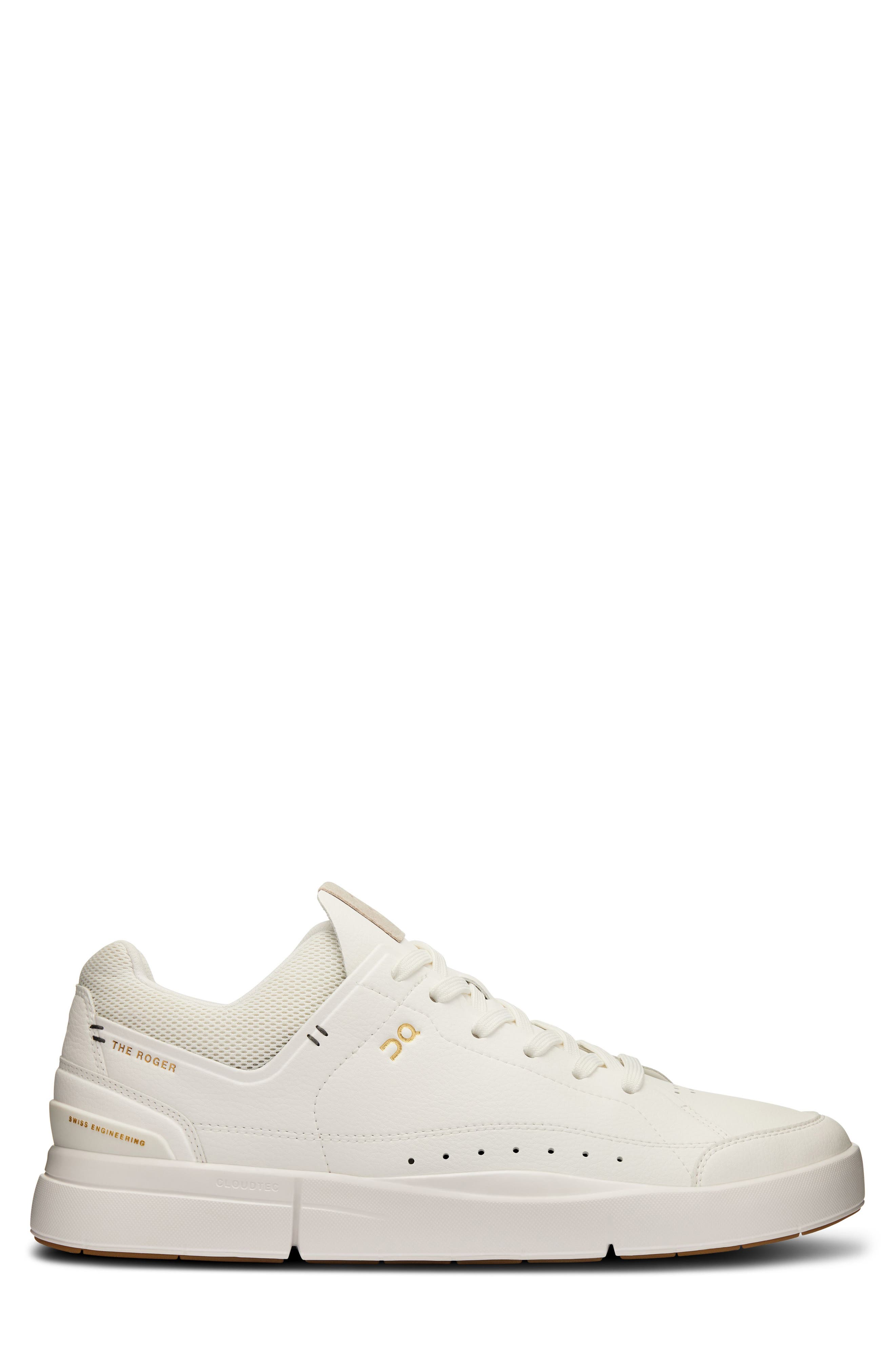 On THE ROGER Centre Court Tennis Sneaker, Alternate, color, White/ Gum