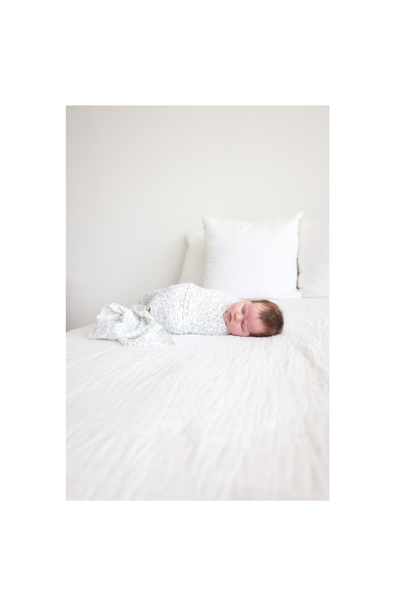 Lulujo Cotton Muslin Swaddle, Alternate, color, Greenery