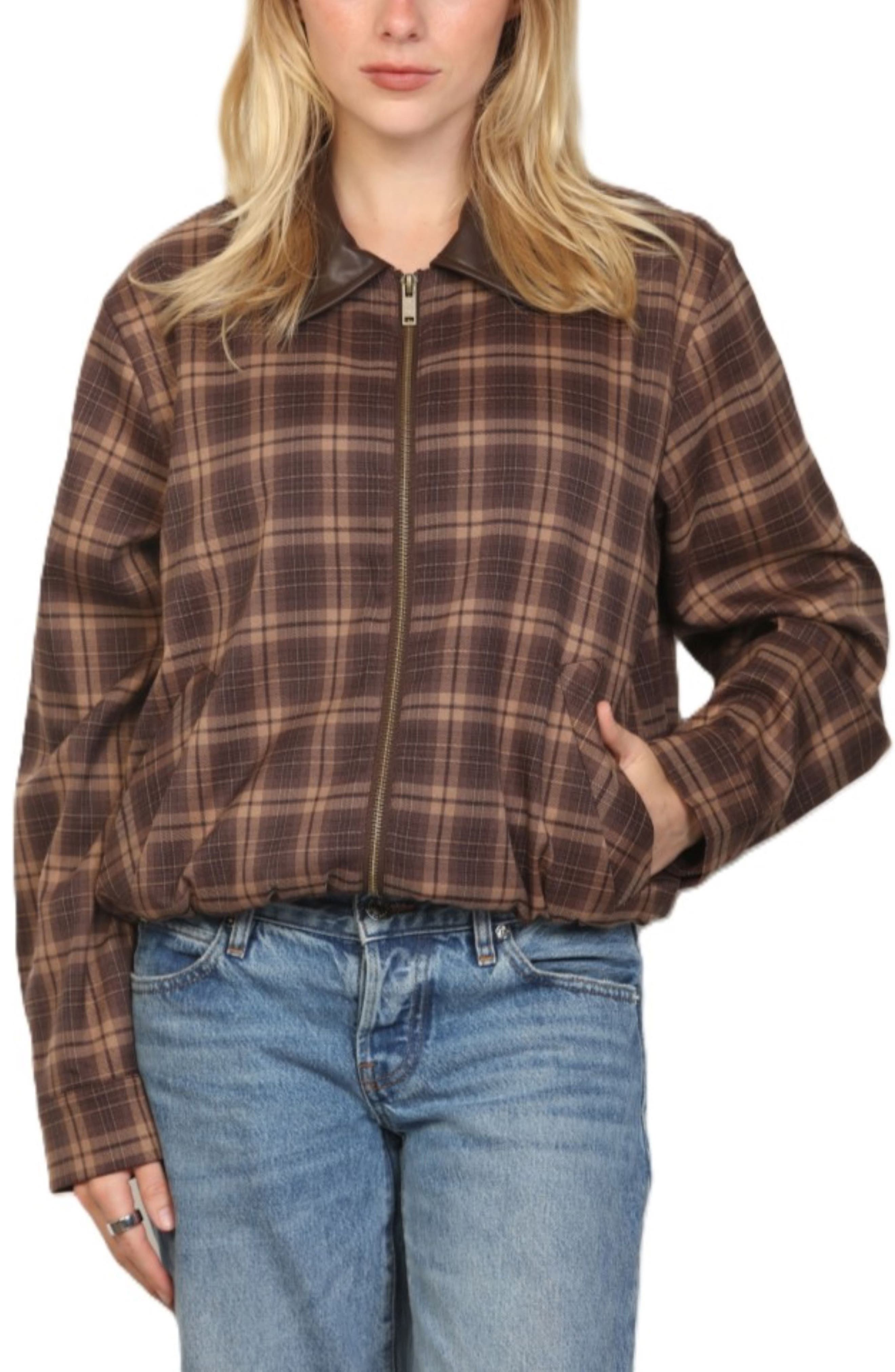 BROWN PLAID