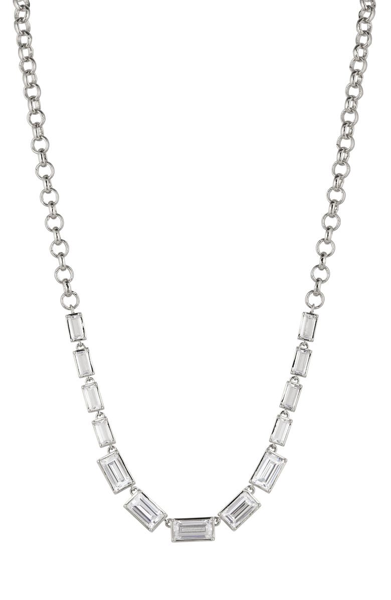 Nadri Entwine Cubic Zirconia Necklace, Main, color,