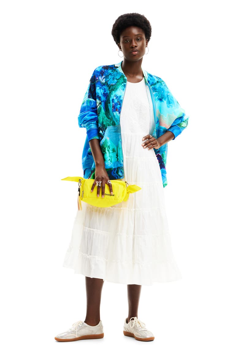M. Christian Lacroix Arty Jacket, Alternate, color, BLUE