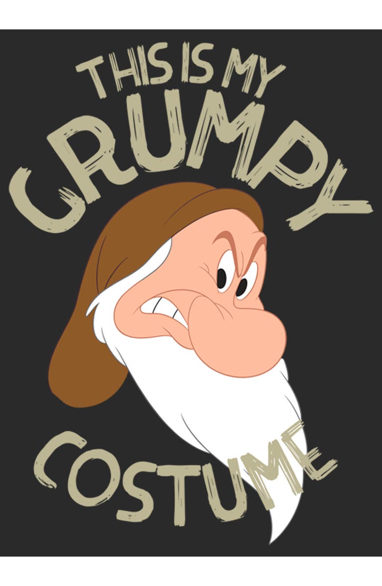 Snow White and the Seven Dwarfs Men's Snow White and the Seven Dwarfs This is my Grumpy Costume  Graphic T-Shirt, Alternate, color, Charcoal