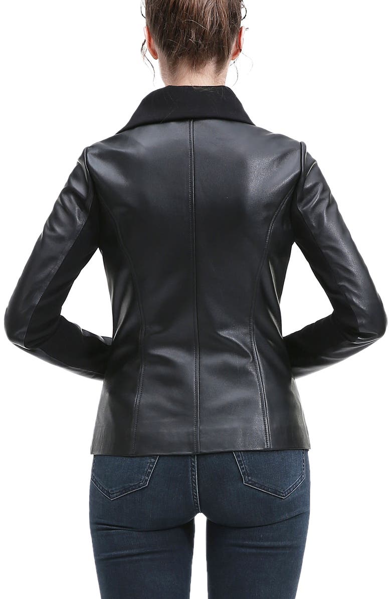 Kimi & Kai Kiara Leather Jacket, Alternate, color, Black