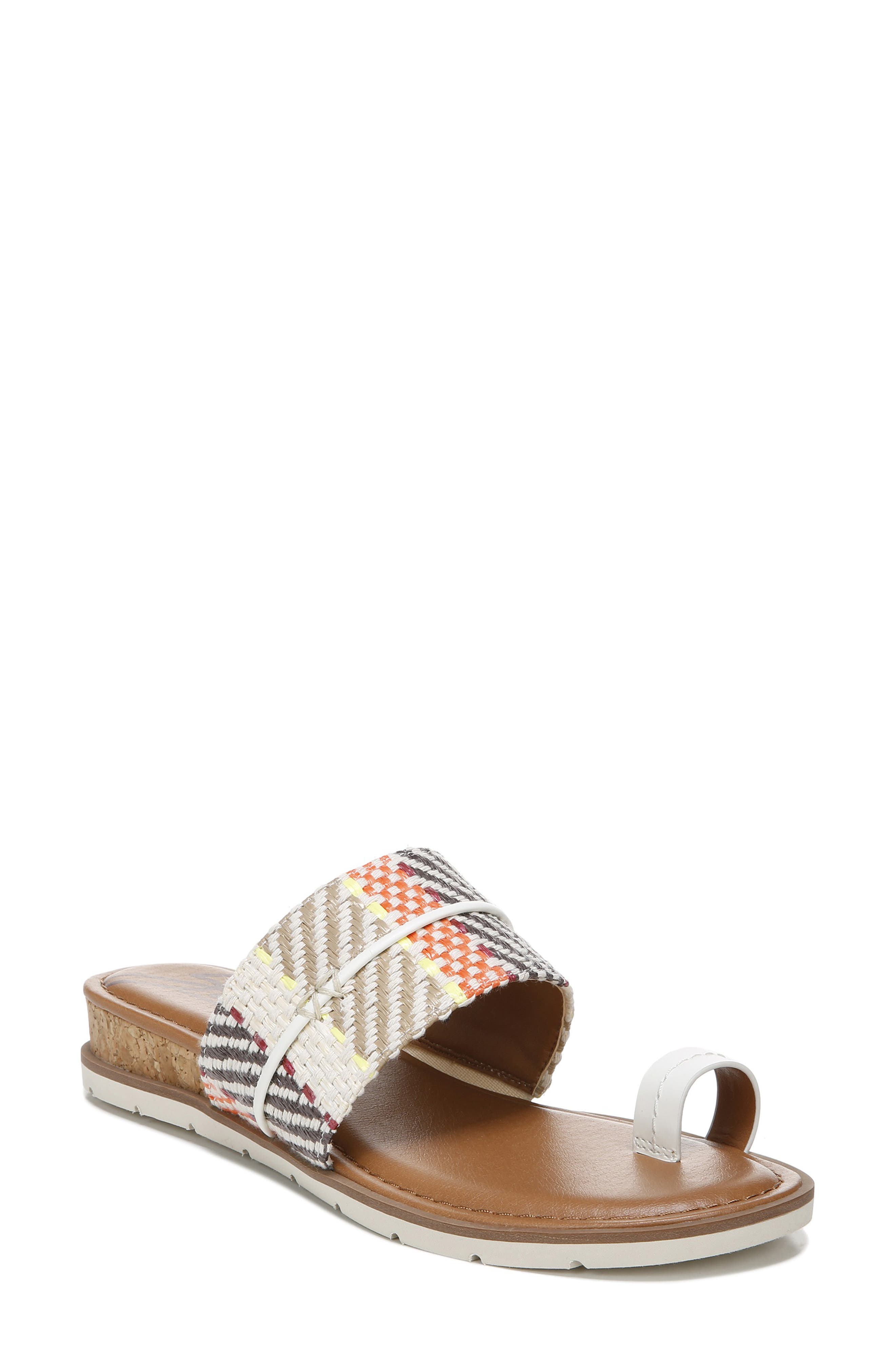 Adelanto Wedge Slide Sandal, Main, color, NATURAL MULTI LEATHER
