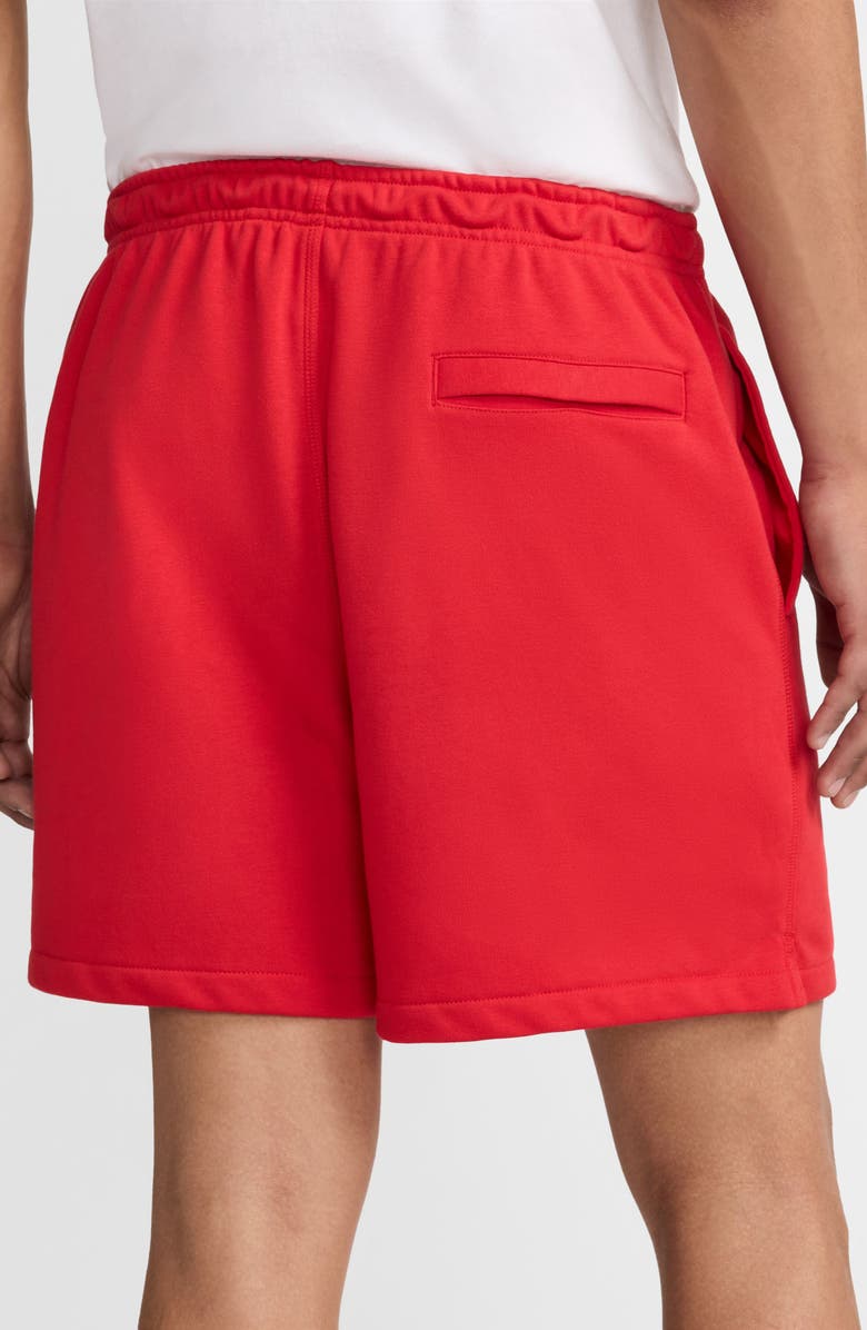 Nike Club French Terry Flow Shorts, Alternate, color, University Red/ University Red