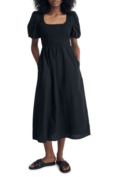 Lucie Puff Sleeve Midi Dress